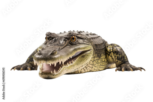 Swamp Dwelling Crocodile Design Isolated on Transparent Background