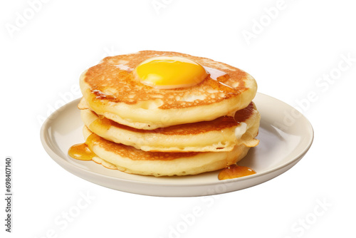 Brunch Fusion: Egg Muffin Pancake Design Isolated on Transparent Background