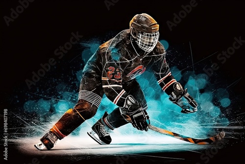 game sports hockey player serving puck ice hockey, , created