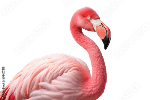 Elegant Flamingo Illustration Isolated on Transparent Background