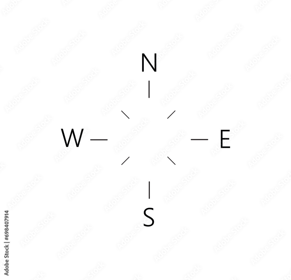 compass icon on white background compass icon on white background