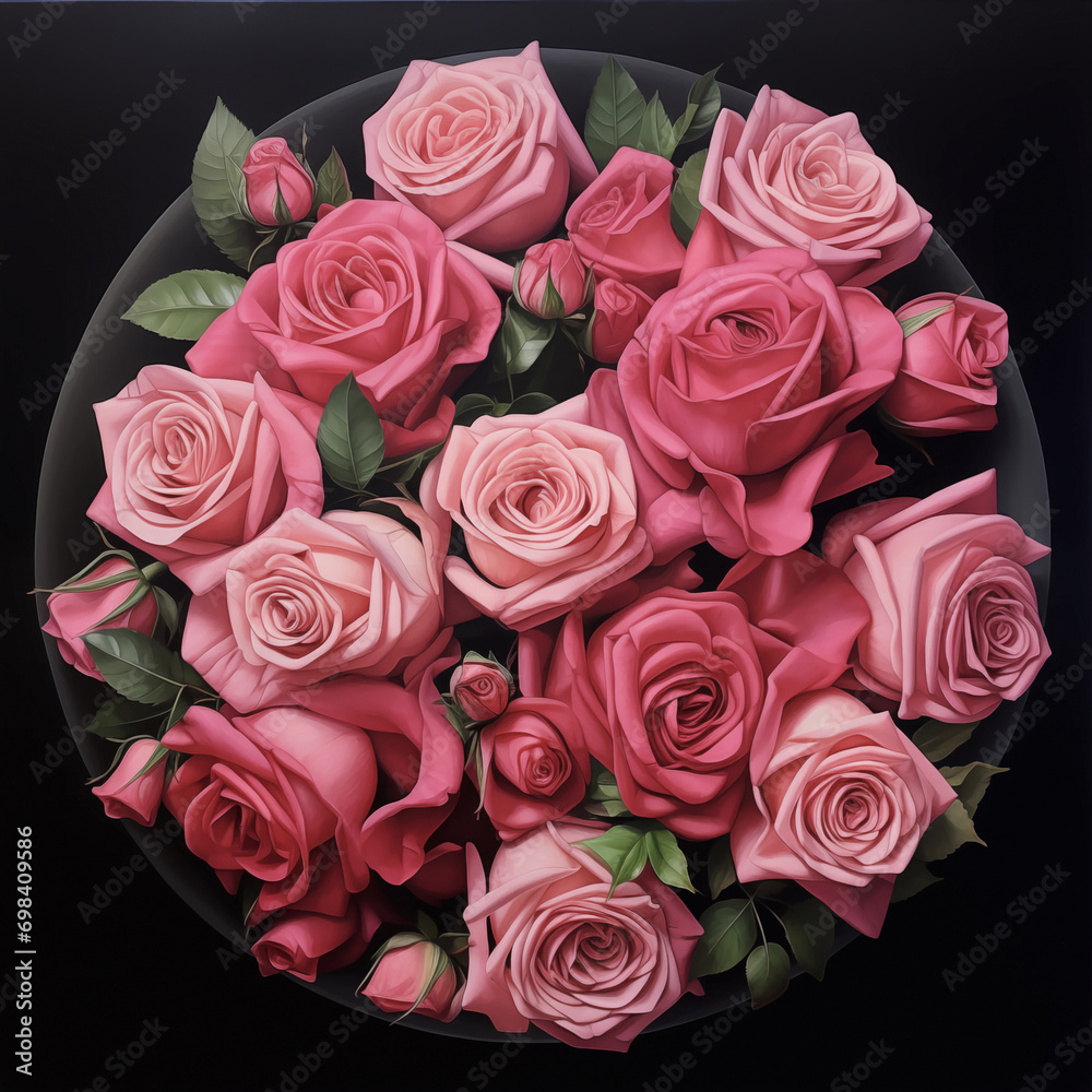 Circle of Elegance: Pink Roses in Perfect Harmony
Circle of Elegance: Pink Roses in Perfect Harmony