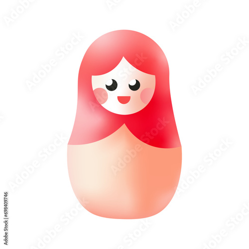 Matryoshka, a Russian doll vector design in eps 10
