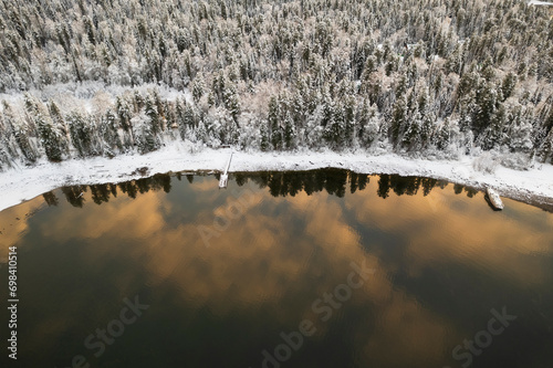 reflection on lake