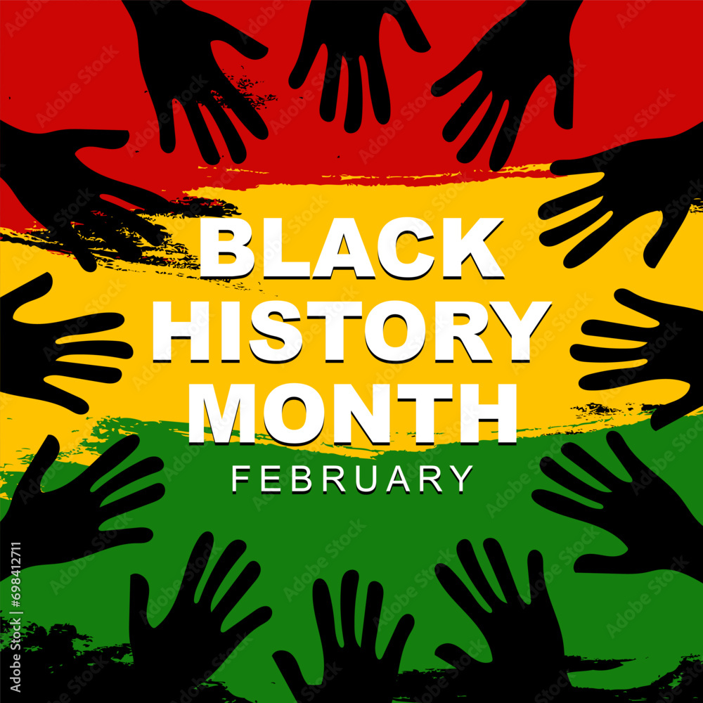 Vector illustration of Black History Month which is celebrated every