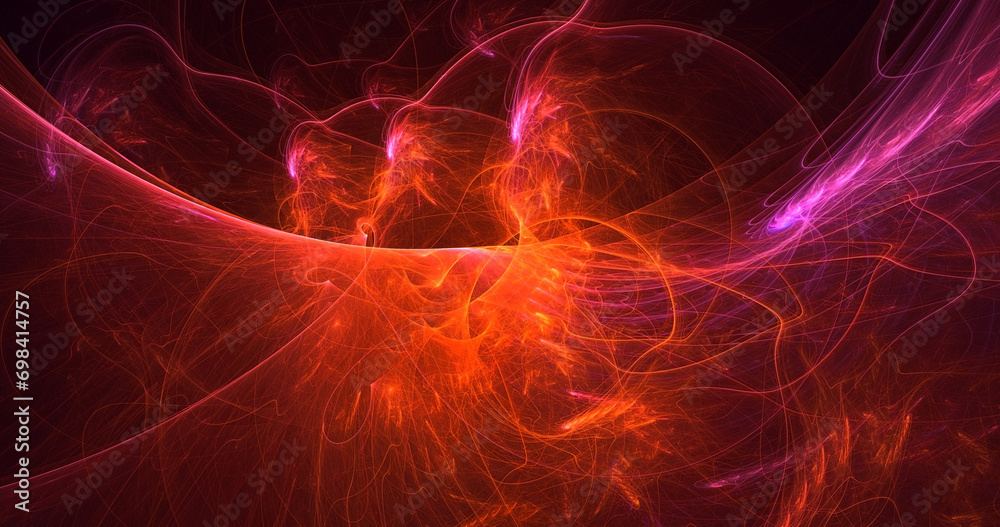 3D manual rendering abstract space and nebula background 3D manual rendering abstract space and nebula background
