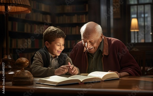 Senior Citizen Shares Wisdom with Younger Reader