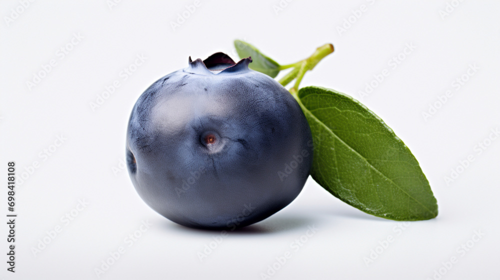 Blueberry isolated on white background. Generative AI Blueberry isolated on white background. Generative AI