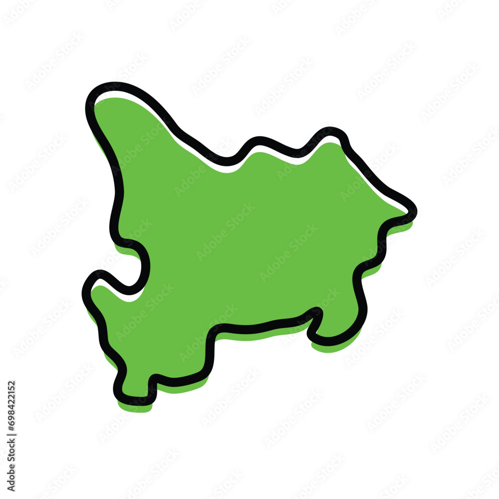 Haut-Uele province of the Democratic Republic of the Congo vector map.