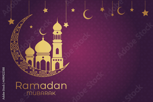 Ramadhan Eid Mubarak background greeting card