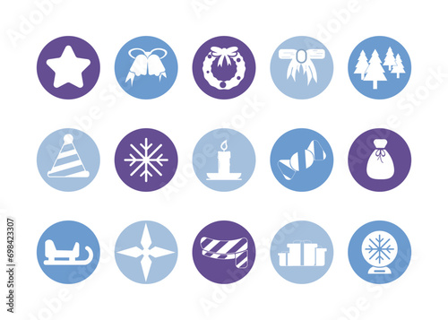 Christmas Icon Collection Vector