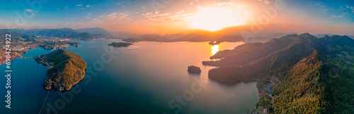 The Natural Scenery of Siming Lake in Yuyao City, Zhejiang Province, China photo