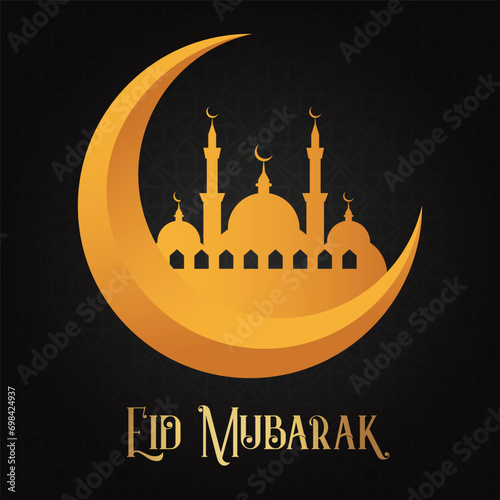 Ramadhan Eid Mubarak background greeting card