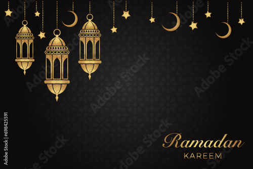 Ramadhan Eid Mubarak background greeting card