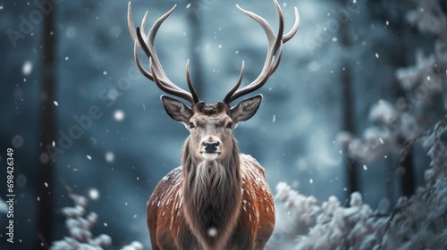 deer in the snow © Tn