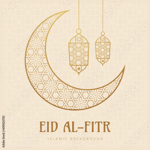 Ramadhan Eid Mubarak background greeting card