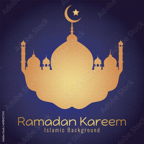 Ramadhan Eid Mubarak background greeting card