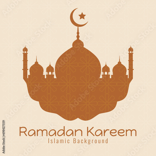 Ramadhan Eid Mubarak background greeting card