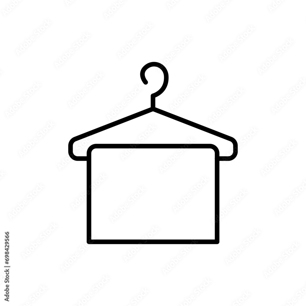 Towel hanger outline icons, minimalist vector illustration ,simple transparent graphic element .Isolated on white background Towel hanger outline icons, minimalist vector illustration ,simple transparent graphic element .Isolated on white background