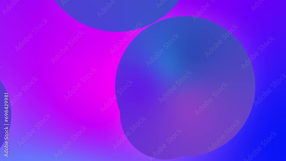 Gradient Geometric Motion Background with Circles. Purple and Cyan. 4K Motion Graphics Gradient Geometric Motion Background with Circles. Purple and Cyan. 4K Motion Graphics