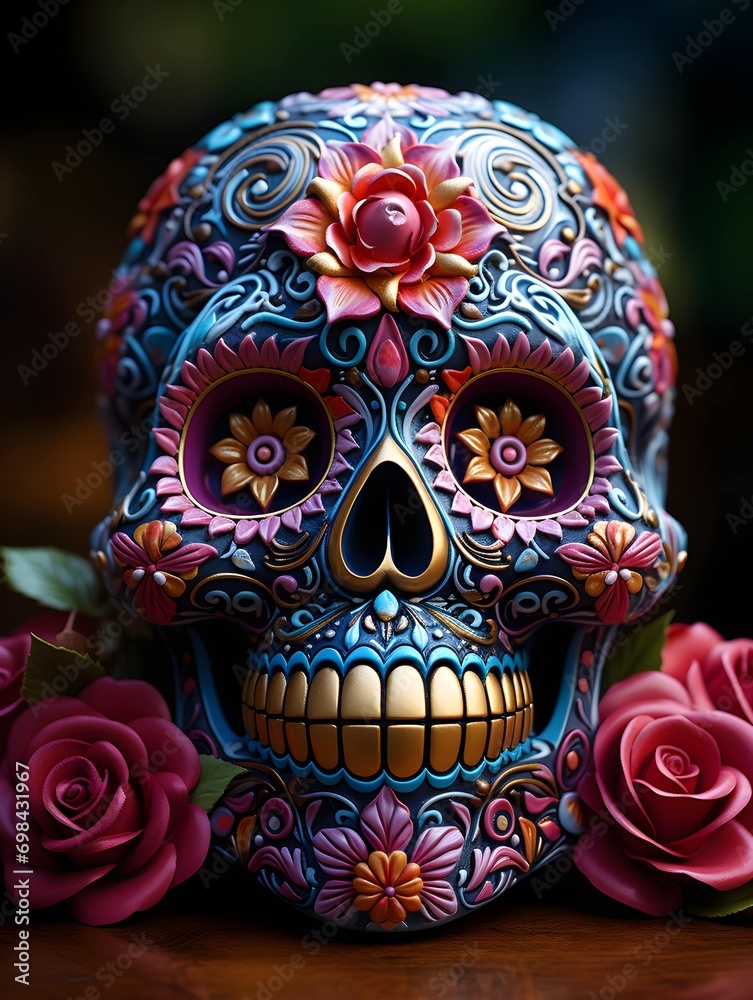 Sugar Skull (Calavera) to celebrate Mexico's Day of the Dead 
