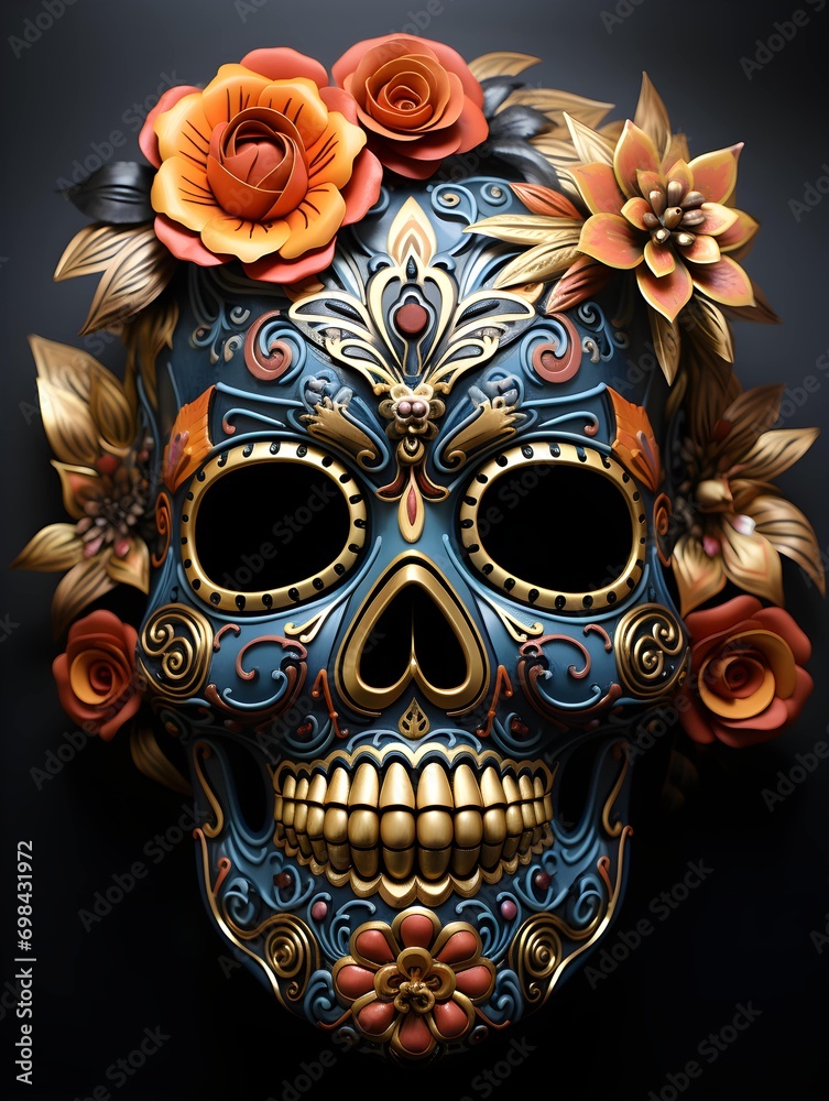 Sugar Skull (Calavera) to celebrate Mexico's Day of the Dead 