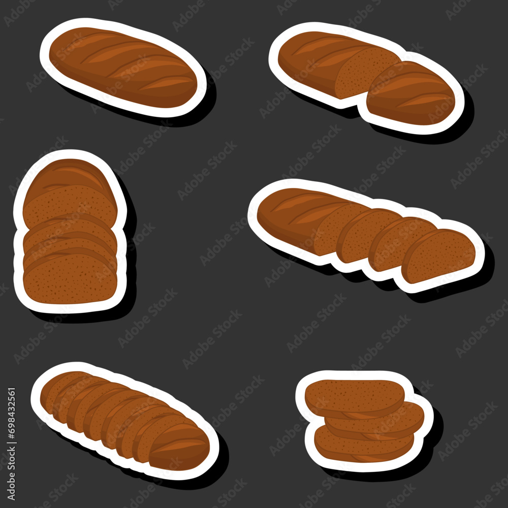 beautiful tasty edible homemade set baked bread consisting of various ingredients beautiful tasty edible homemade set baked bread consisting of various ingredients