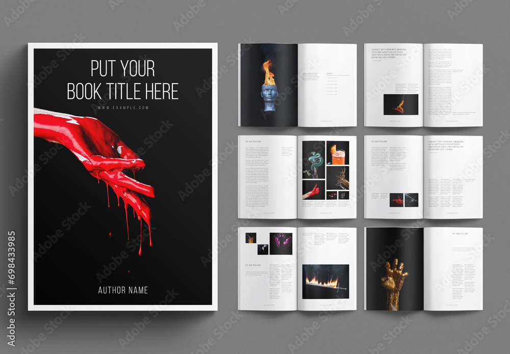 Book Layout Design Template Stock Template Adobe Stock Book Layout Design Template Stock Template Adobe Stock