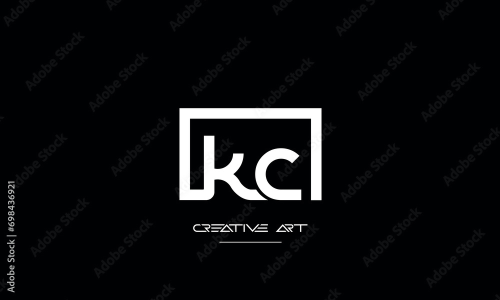 CK, KC, C, K abstract letters logo monogram CK, KC, C, K abstract letters logo monogram