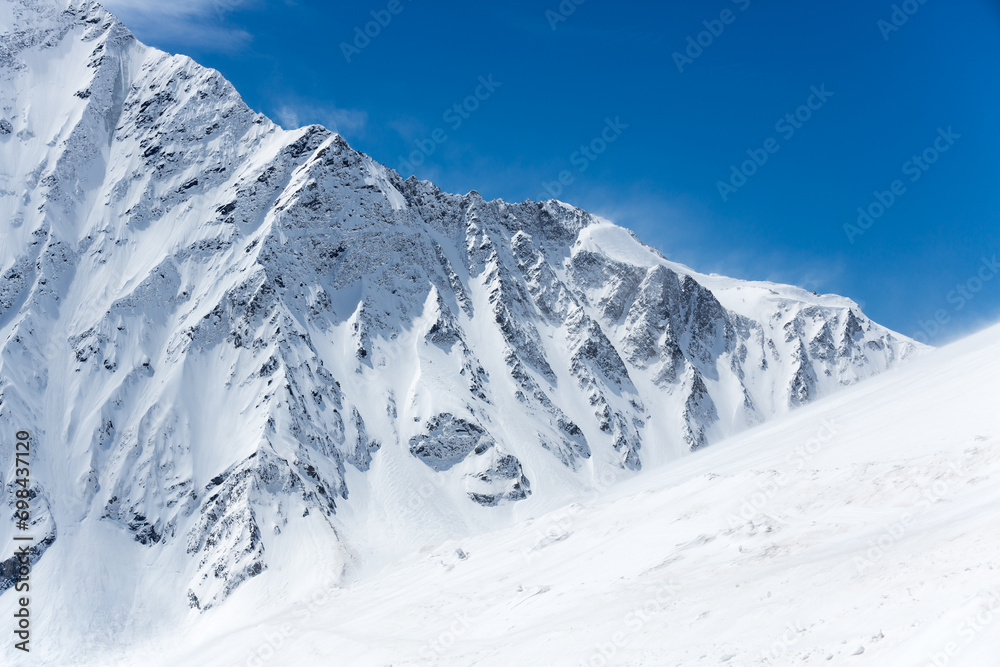 Panoramic view of the Caucasus mountains Panoramic view of the Caucasus mountains