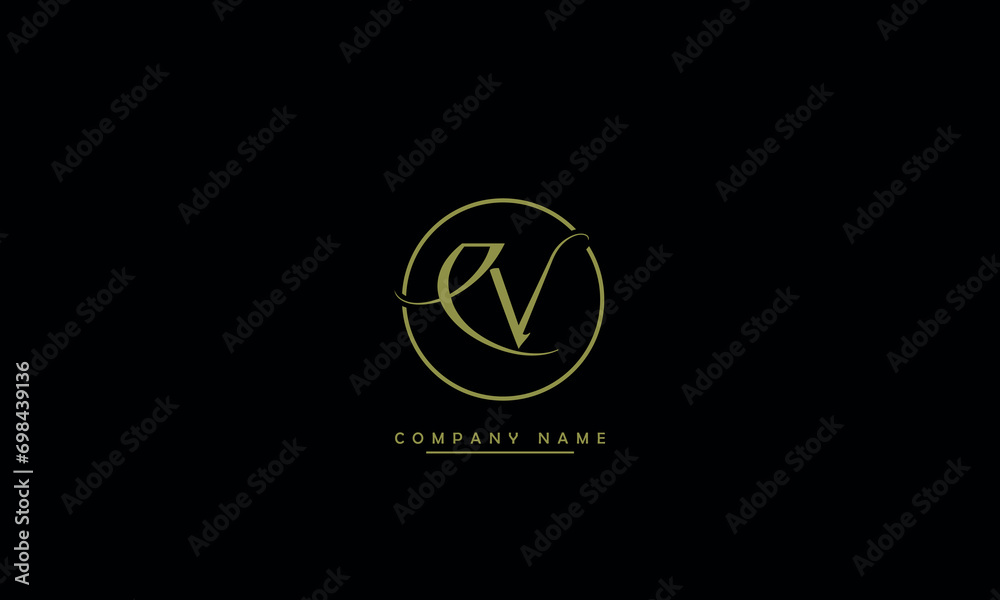 CV, VC, C, V Abstract Letters Logo Monogram CV, VC, C, V Abstract Letters Logo Monogram