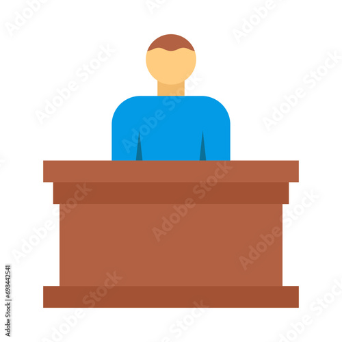 Panel of judges Vector Flat Icon Design