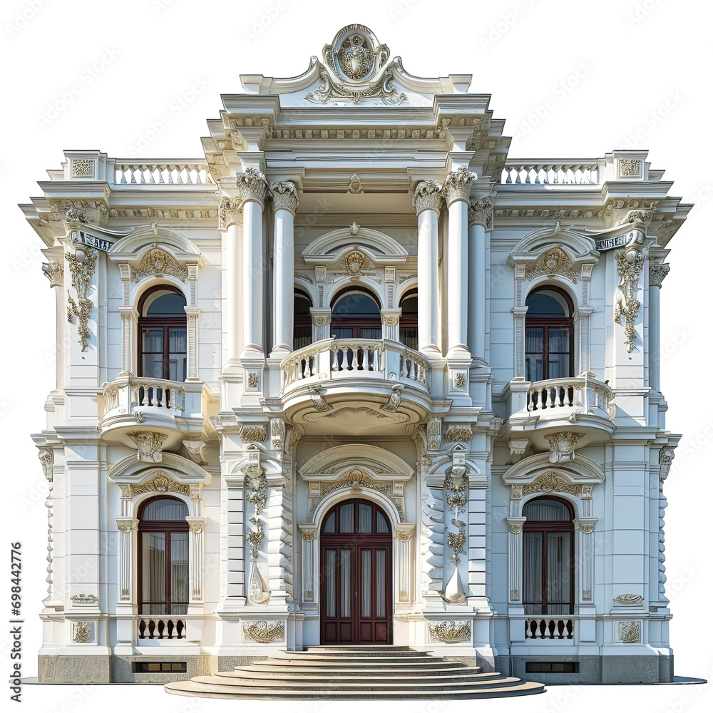 Naklejka premium Palace Building Isolated
