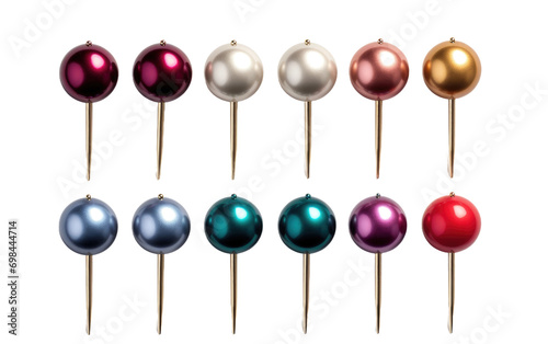 Scarf Pins On Transparent Background