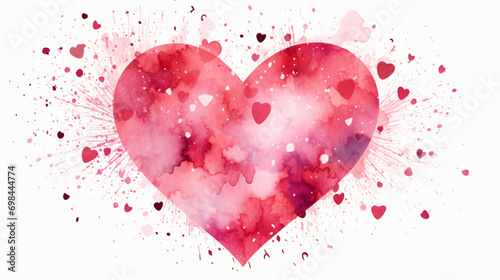 Watercolor Heart love photo