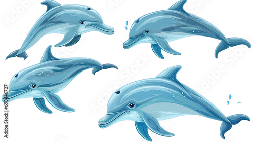 Set Of Dolphins