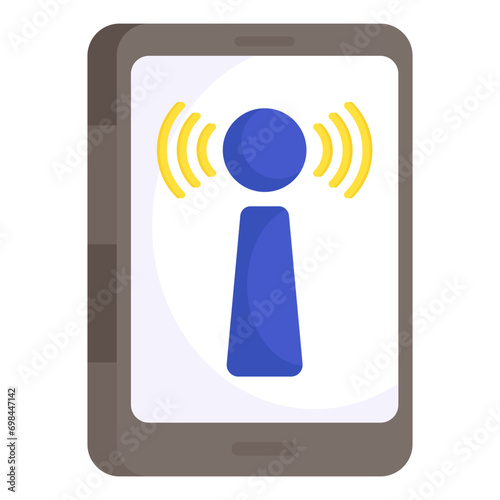 Modern design icon of mobile hotspot 

