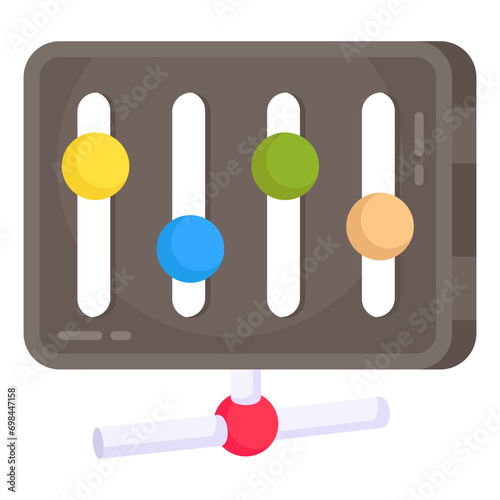 An editable design icon of volume equalizer 

