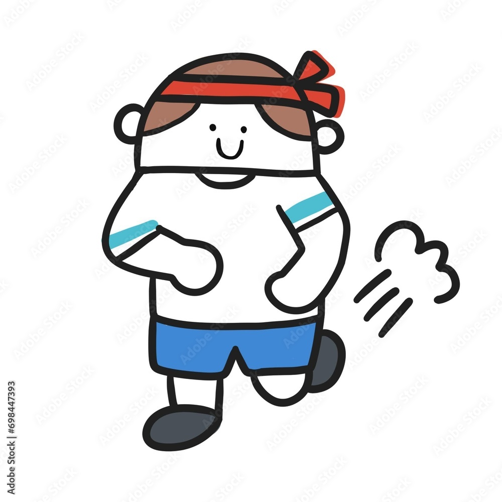 ジョギングする人イラスト ジョギングする人イラスト