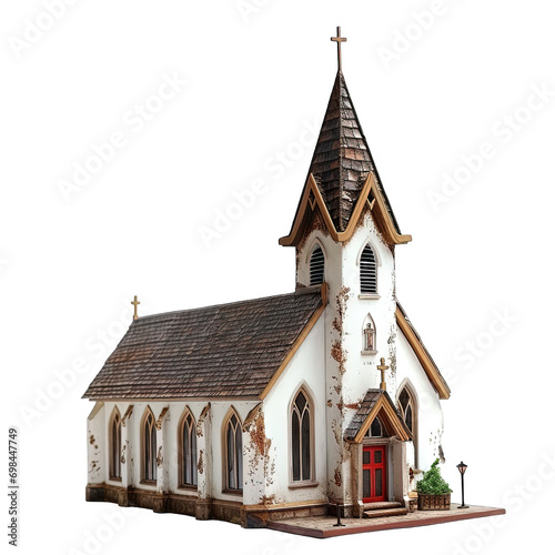 Church isolated photo
