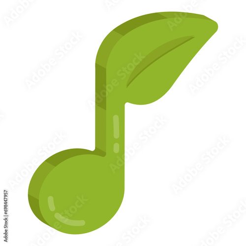 Perfect design icon of music note

