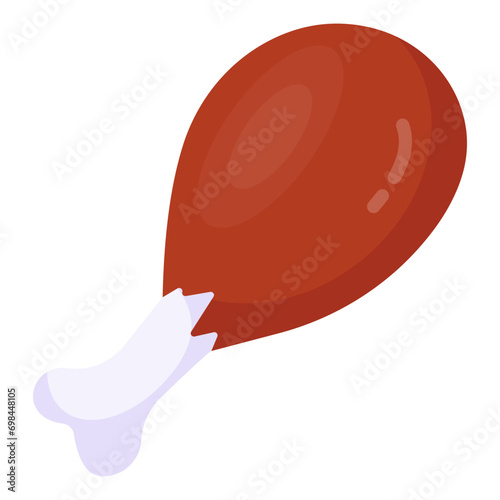 A perfect design icon of drumstick

