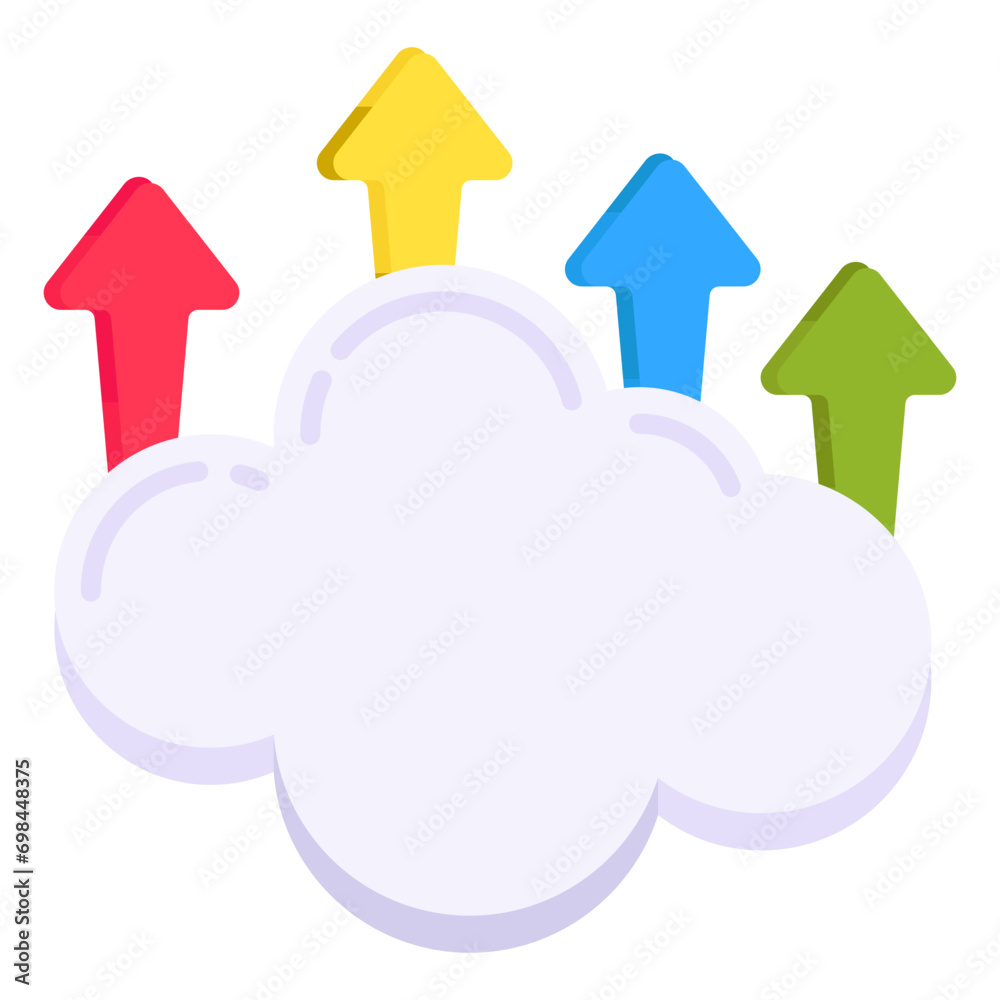 Modern design icon of cloud upload
Modern design icon of cloud upload