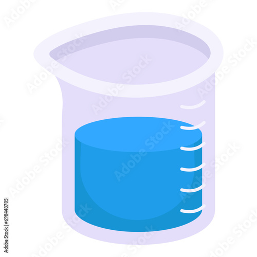 Perfect design icon of measurement beaker 

