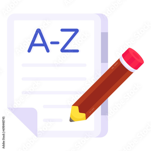 An icon design of article writing 

