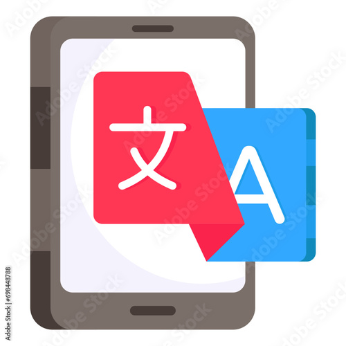      Vector design of language translator icon


