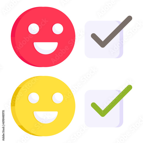 A creative design icon of emojis

