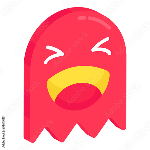 Photos Creative design icon of pacman game