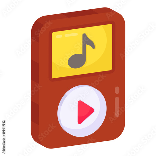 Vector design of mp3 player 

