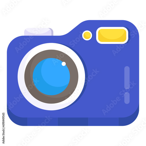Vector design of camera, photographic equipment

